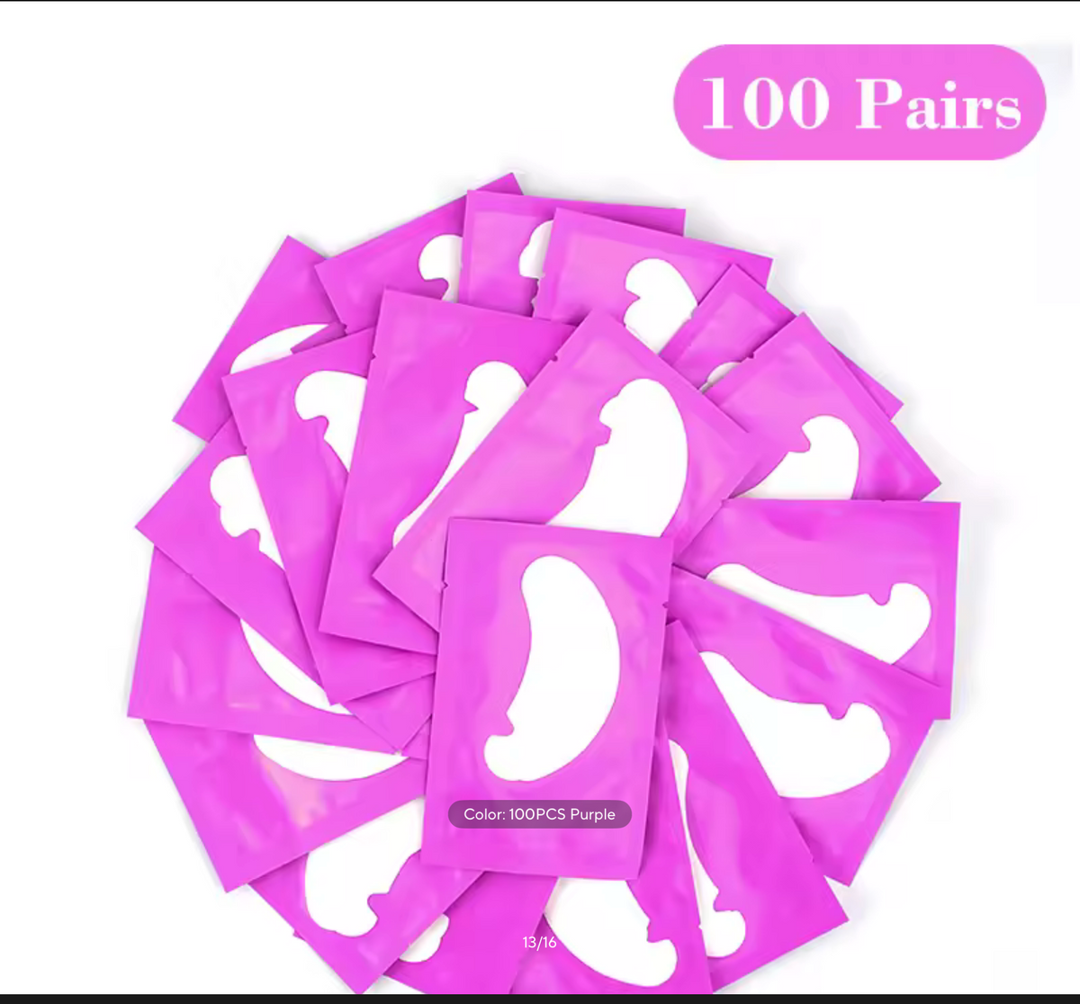 50 Pairs Eye Pads for Eyelash Extension – Hydrogel Under Eye Patches