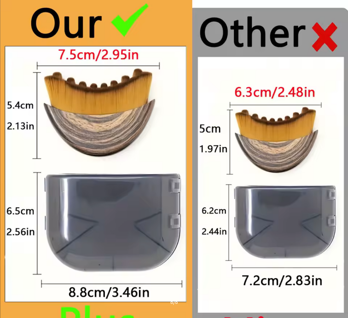 1 PCS Lymphatic Contour Face Brush with Storage Box Lymphatic Drainage Brush for Face Chin & Neck