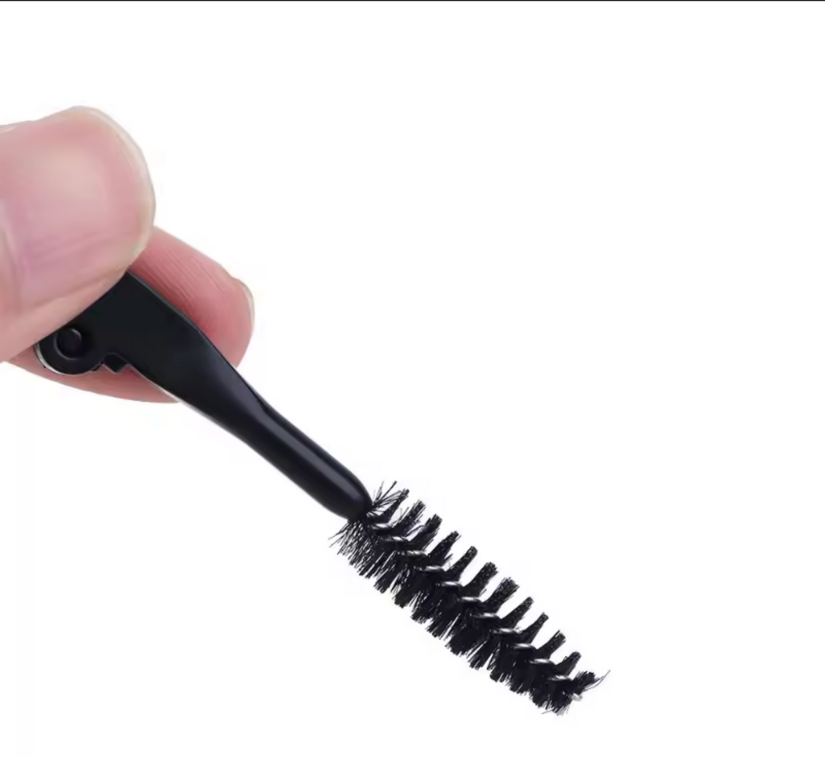 Eyelash Separator Portable Mascara Applicator Duo Angled Eyebrow Brush Foldable Spoolie Lash Brush