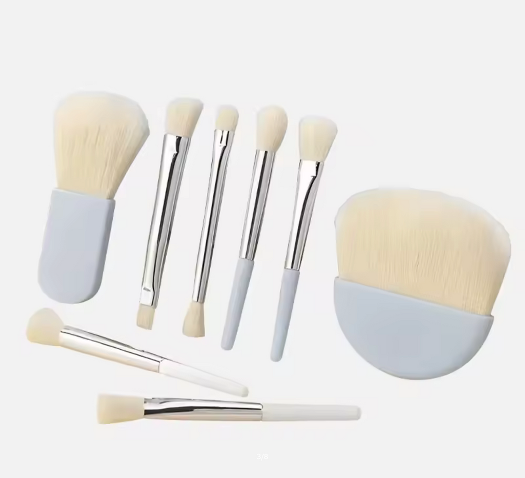 6Pcs Mini Makeup Brushes Set With Box Portable Cosmetic Powder Foundation Blush Blending Concealer Make Up Brushes Makeup Tool