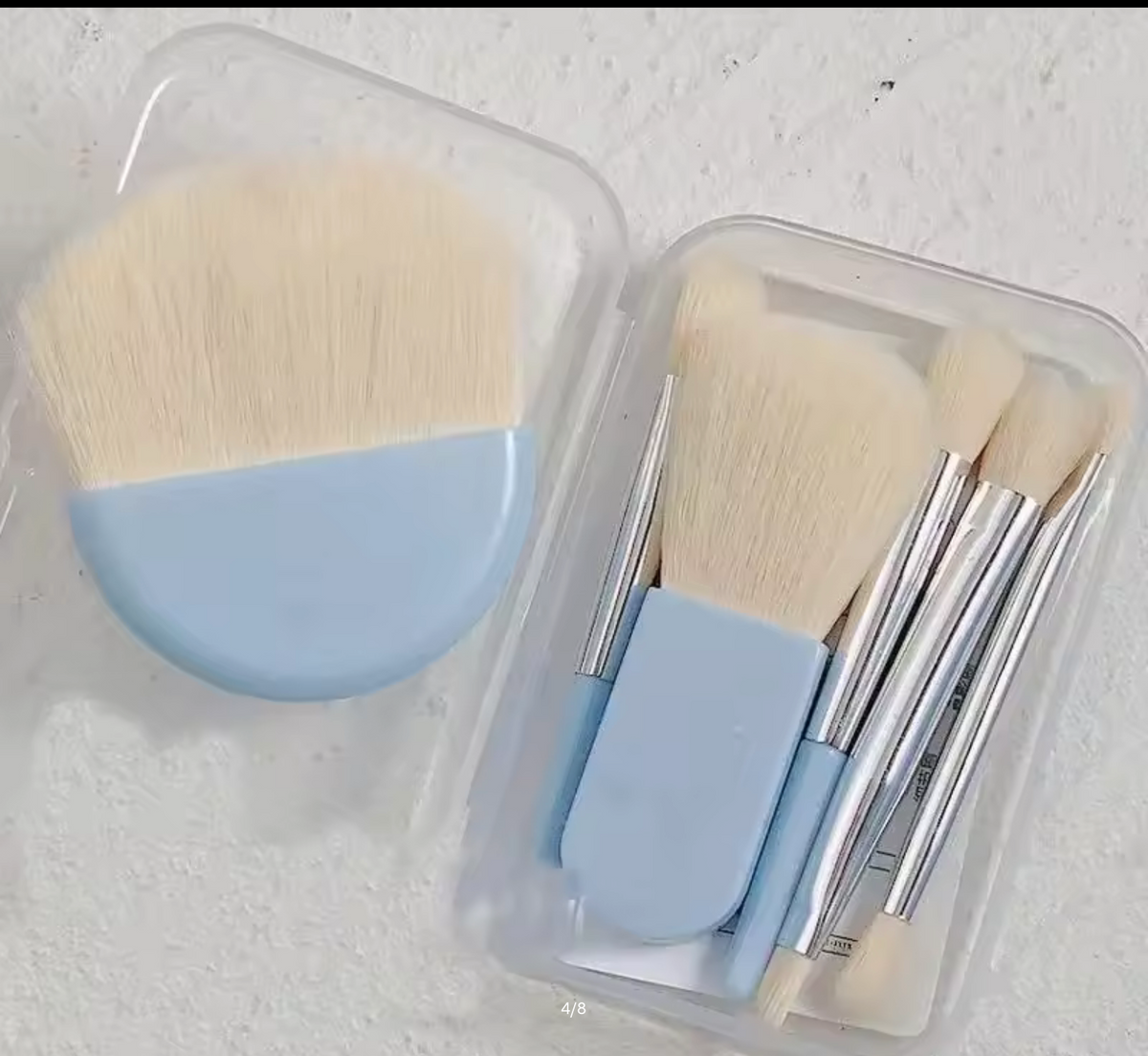 6Pcs Mini Makeup Brushes Set With Box Portable Cosmetic Powder Foundation Blush Blending Concealer Make Up Brushes Makeup Tool