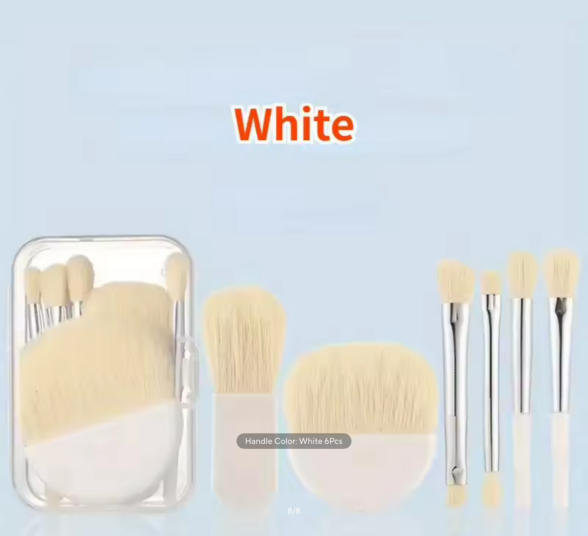 6Pcs Mini Makeup Brushes Set With Box Portable Cosmetic Powder Foundation Blush Blending Concealer Make Up Brushes Makeup Tool