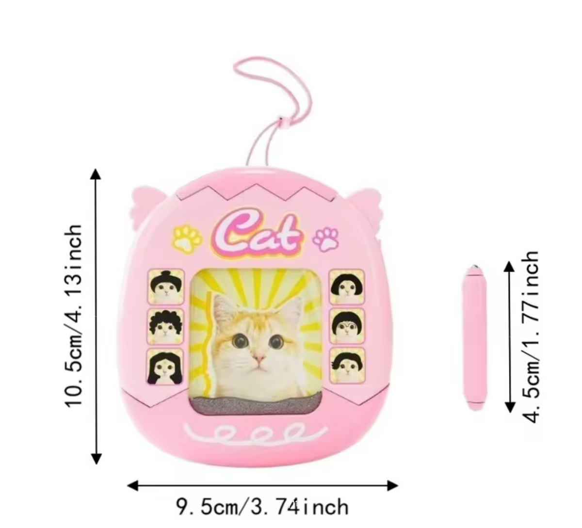 Fidget DIY Hair Style Keychain Funny Mini Magnetic Drawing Painting Board Steel Bead Creative Cat Styling Pendant Car Pendant