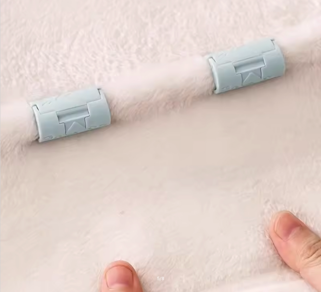 6PCS Invisible Needle-free Bed Sheet Holder Quilt Cover Non-slip Mattress Sheet Buckle Bed Pegs Clamp Fastener Gripper