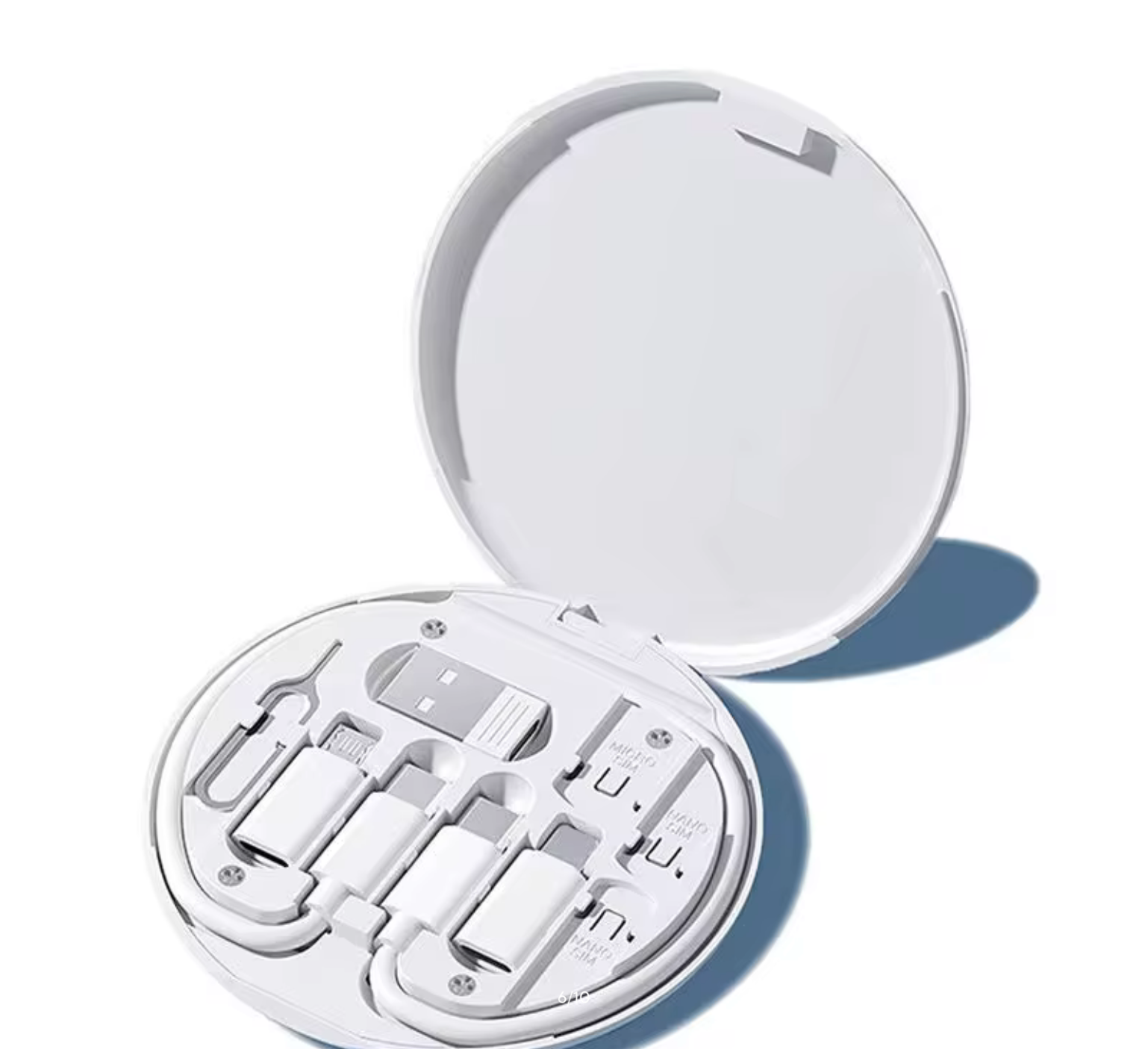 60W USB Data Fast Cable Micro USB Charge Line Multi-function Mini Digital Charging Cable Storage Box Cable Protector