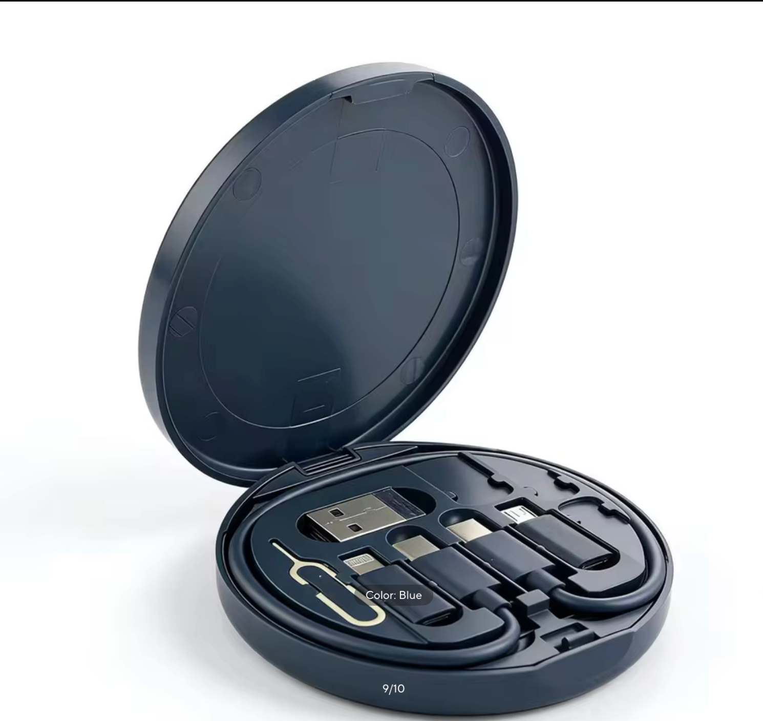 60W USB Data Fast Cable Micro USB Charge Line Multi-function Mini Digital Charging Cable Storage Box Cable Protector
